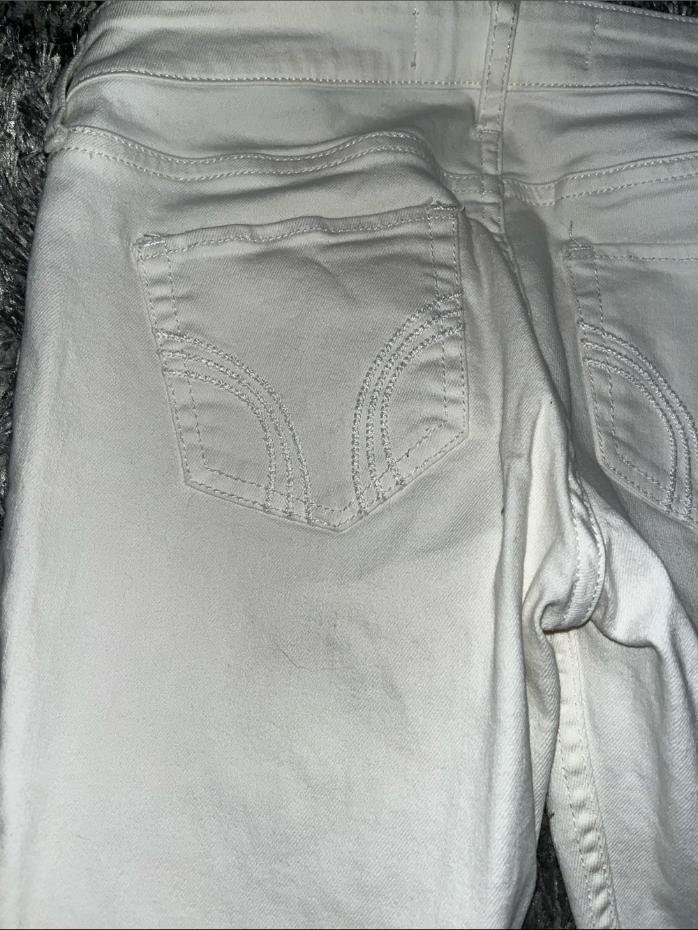 Hollister White Stretch Skinny Jeans - Picture 6 of 9
